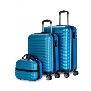 juego 2 maletas neceser azul